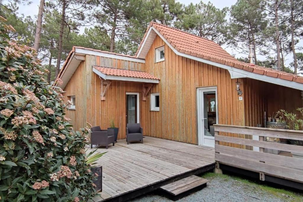 Chalet Du Bonheur - La Jenny Naturist Area Le Porge Kültér fotó